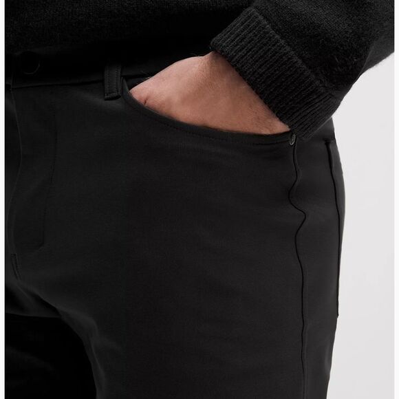 Lululemon ABC Classic-Fit 5 Pocket Pant 32L Utilitech Black Size 36”X32” Nwt - Picture 3 of 9